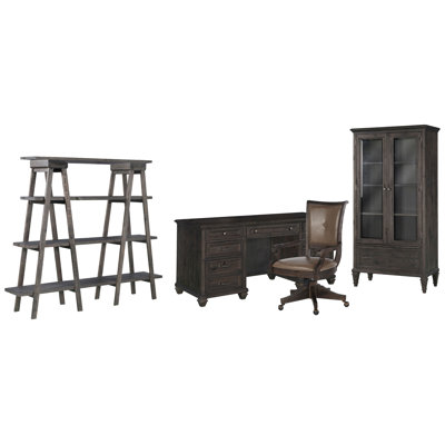 Credenza With Chair Bookshelf And Door Bookcase