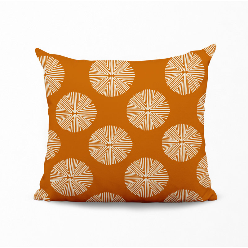 Housse et insert de coussin décoratif en polyester, L 19 po x H 19 po, Orange