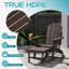 Chaise Adirondack pliante en plastique avec repose-pieds Cait-1864332162