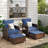 Idamarie Wicker Conversation Set with Ottoman-85514300-105270514