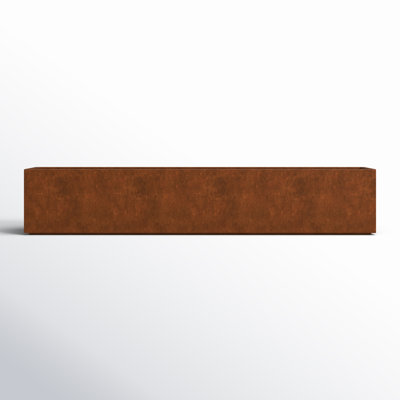 Corten Steel Series 9" H Rectangle Window Box Planter