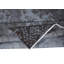 Tapis moderne de 6 pi x 9,6 pi en gris et noir, tapis surdimensionné de pièce, tapis de salon fait à la main