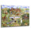 Art mural en verre épique «Alphabet Farmyard» par Gale Pitt, 36 po x 24 po