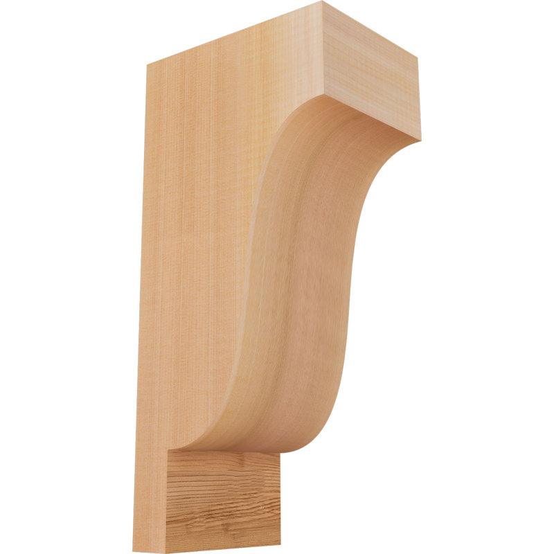 Newport Corbel, H 16 po x l 5,5 po x P 8 po, Cèdre rouge, Lisse
