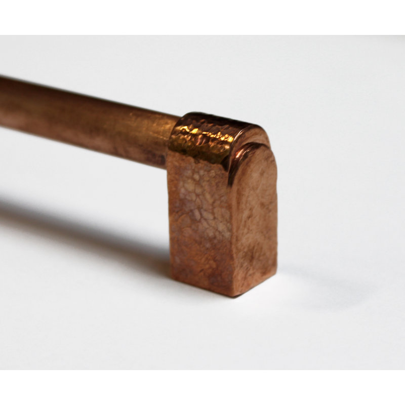 Lunar Eclipse Bar / Handle Pull, 5 5/8", Hand Hammered Copper
