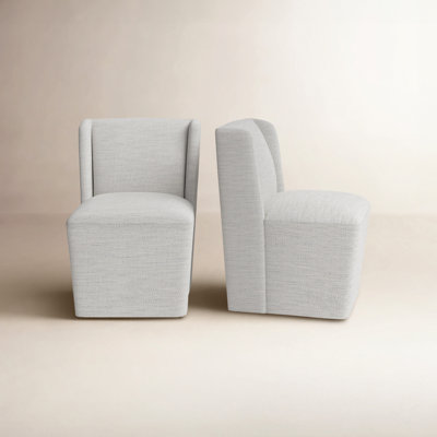 Ardeth Polyester Blend Side Chair With Caster