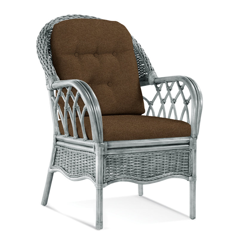 Chaise avec accoudoirs rembourrée Everglade, Chocolat Elite; 0321-72, Noisette