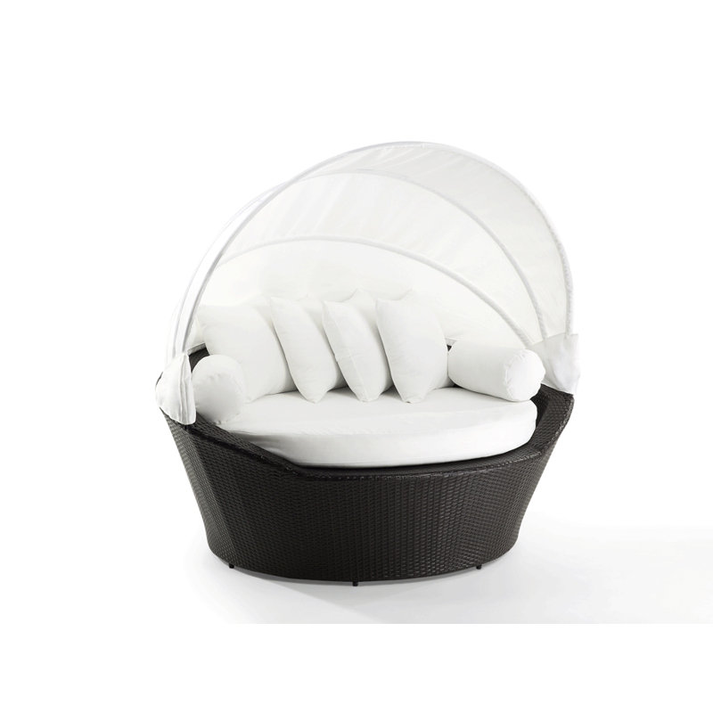 Ines 164cm Wide Patio Daybed with Cushions