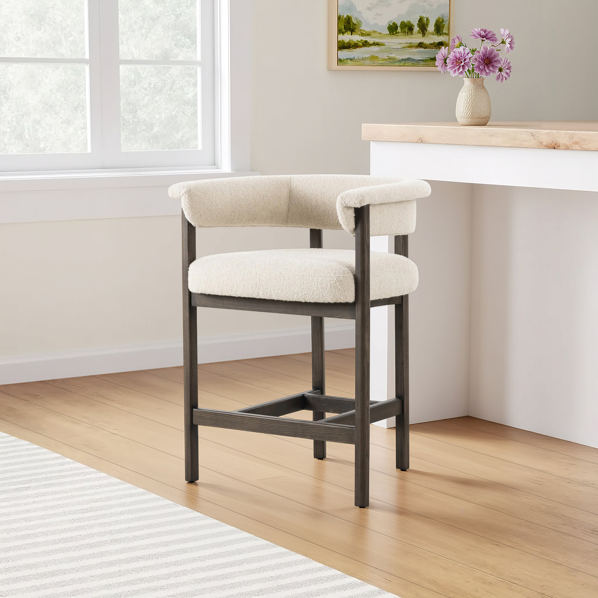 Lowell Stool-Charter Oatmeal-Counter, Counter Stool (27" Seat Height)