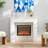 1PCS Fireplace Mantel, Freestanding Fireplace Surround With Leg For Electric Fireplaces