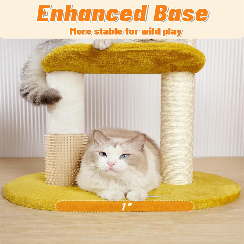 Cloud-Themed Multi-Level Sisal Cat Tree with Perch and Bed