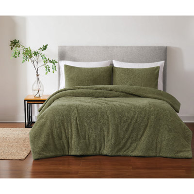 Brooklyn Loom Oversized Marshmallow Sherpa 3 Piece Comforter Set