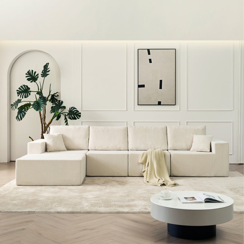 Canapé modulaire désossé polyvalent en mousse pour le salon et la chambre à coucher
