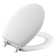 Triko Round-Front Toilet Seat with Polished Chrome Hinges