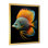 Magnifique poisson papillon bleu et orange VI - salon d'art mural plage et océan