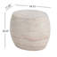Table d'appoint ovale / extérieure en béton, table d'appoint ovale