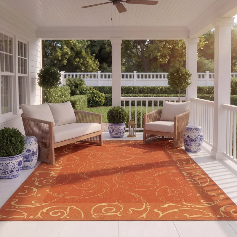 Arneshia Indoor / Outdoor Area Indoor/Outdoor Area Rug, Rectangle 8' x 11'