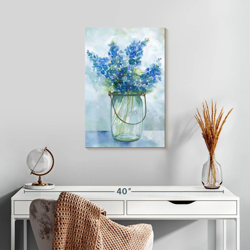 Harnek Bluebonnets II, 24" H x 16" W