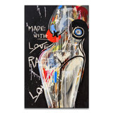 Made With Love by Alejandra Linares - Wrapped Canvas Painting