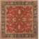Buckhill Oriental Hand-Tufted Wool Area Rug in Brick Red/Navy/Mustard