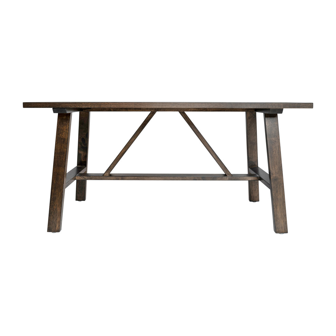 Dake Solid Wood Farmhouse Trestle Style Coffee Table Gracie Oaks 