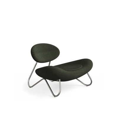 Meadow Lounge Chair, Black Painted Steel Frame