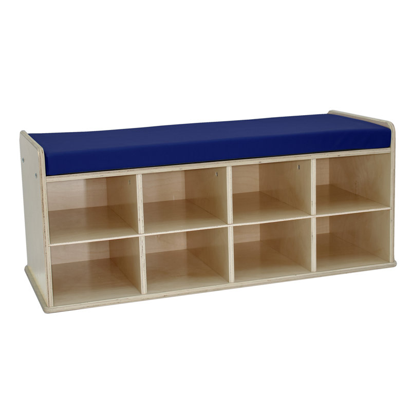 Birch 8-Compartment Storage Bench