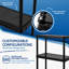 Unité de rangement légère à hauteur fixe 4 tablettes Grace Living, noir (paquet de 4)