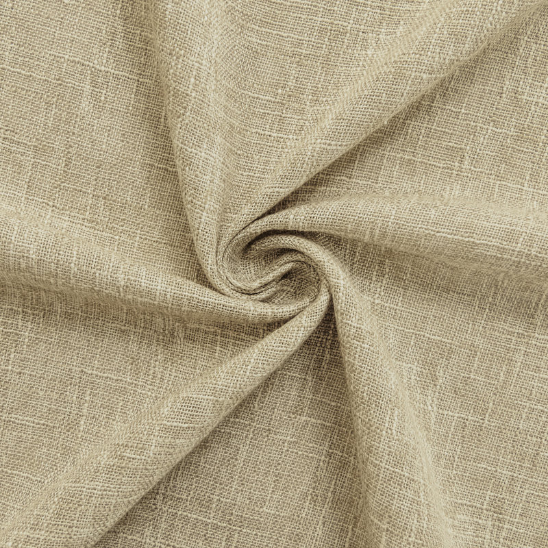 Paire de rideaux semi-transparents avec œillets Draycott, L 52 po x L 63 po, Polyester avoine