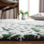 Tapis vert / ivoire en laine / viscose touffeté à la main Arissa-563656821