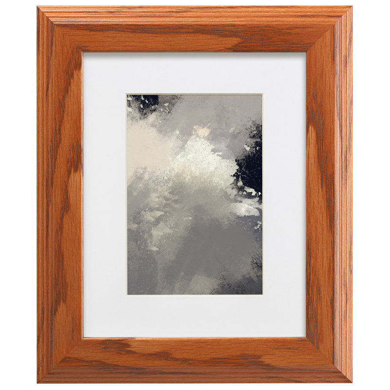 Ravenna Picture Frame with Mat, 11" x 14", Country Oak, 16" x 20" Matted to 11" x 14"