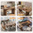 63" Fluted Executive Desk, Morden Workstation With Thickened Tabletop, Large Writing & Conference Table For Home Office Or Dining-520484811