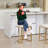 Set of 3 Upholstered 24'' Height Counter Stools With Metal Frame-121781148-126254348