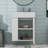Modern Floating Bathroom Vanity With Ceramic Basin - Left Side Storage