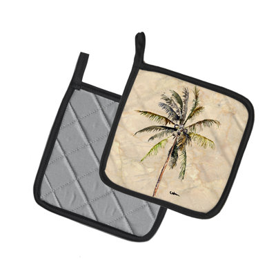 Caroline's Treasures Palm Tree Polyester Potholder