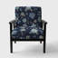 Fauteuil rembourré à motif floral Indigold