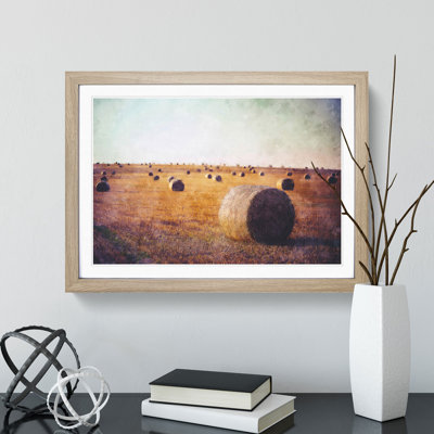 Hay Bales - Picture Frame Graphic Art