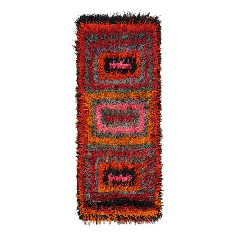 One-of-a-Kind 4’x10’6” Hand Knotted Area Rug
