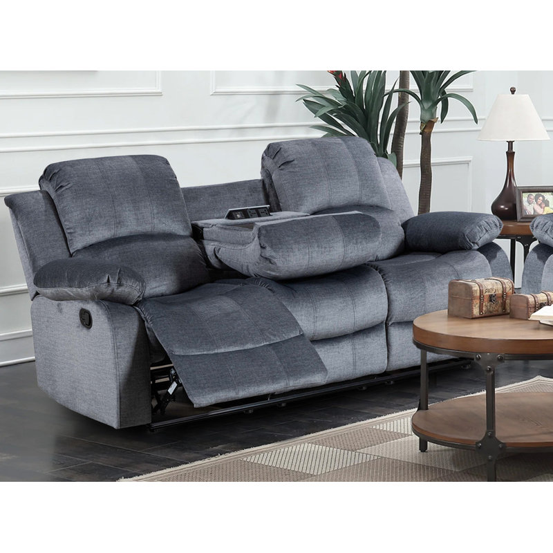 Alaiyna Wide Home Theater Recliner Recliner, 3, Dark Grey