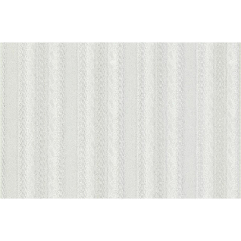 Rouleau de papier peint texturé L 33 po x l 42 po, Blanc / Gris / Argent