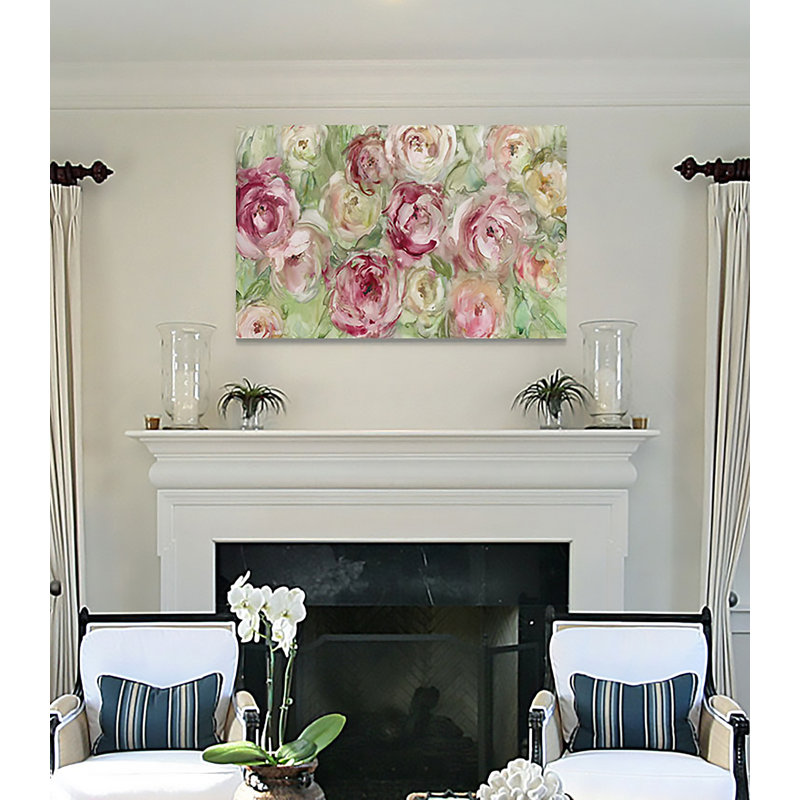« escalade rose », impression, H 24 po x l 36 po x P 1,5 po, Toile tendue