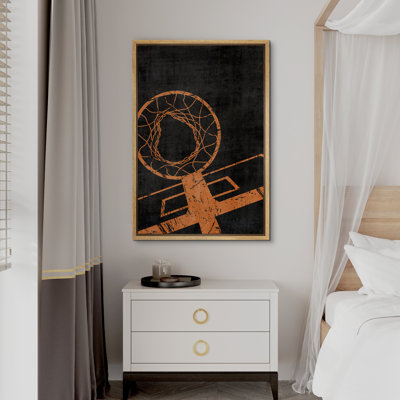 Sport " Rustic Dark Baketball Stands Children's Sports Room Decor "