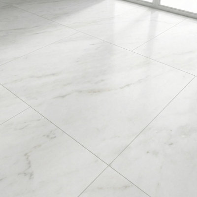 Daphne White Polished 12x24 Marble Tile