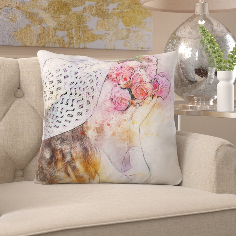Coussin de fille fille Wixom, Microsuède, Intérieur