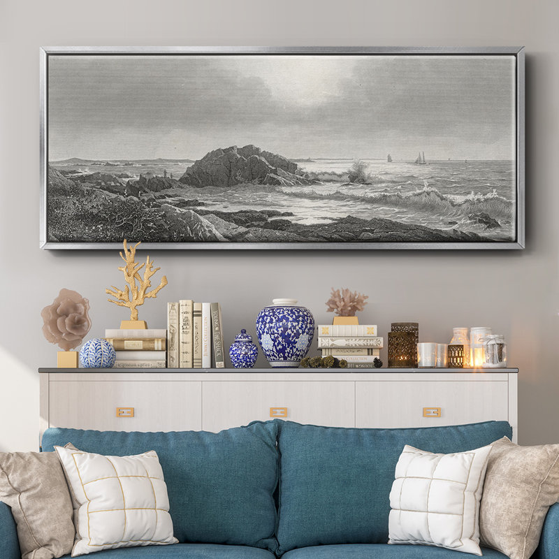 Indian Rock- Framed Canvas, 20" H x 50" W