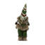 Gnome debout avec une silhouette de Noël tricotée - - Vert