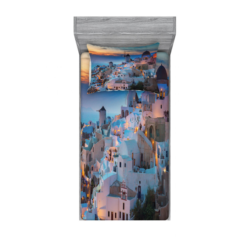 Microfiber Sheet Set, Twin Sheet Set with Fitted Sheet