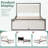 Platform Bed with Ivory Boucle Headboard and Solid Wood Frame-937943712
