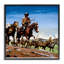 «Santa Fe Trail Cowboys», estampe numérique, conception par Wind River Studios-948185258-948185259