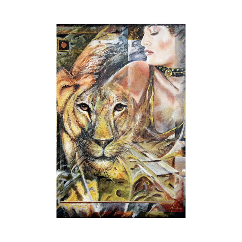 Lioness 1 Piece Wall Art on Canvas